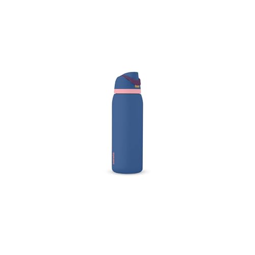 Owala FreeSip Stainless Steel Water Bottle 40 oz Blue Jay - color: Blue Jay, size: 40 Ounces