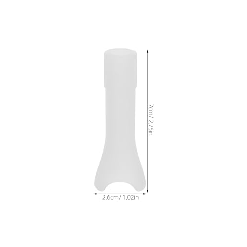 Silicone Water Bottle Accessories 5 pcs White