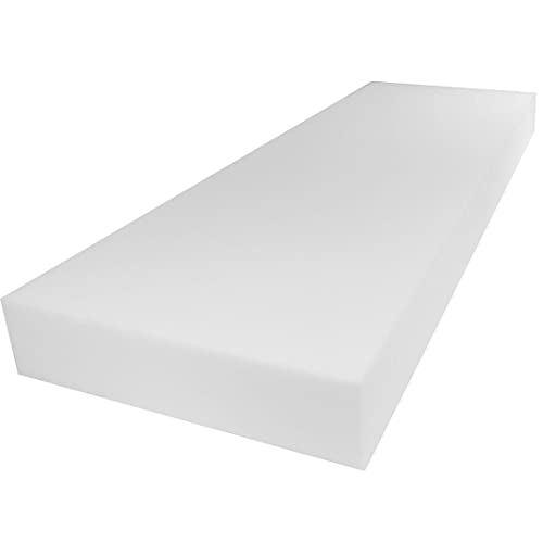 Mybecca Upholstery Foam Cushion Sheet Medium Density 6" X 24" X 72" - color: Medium Density, style: Modern