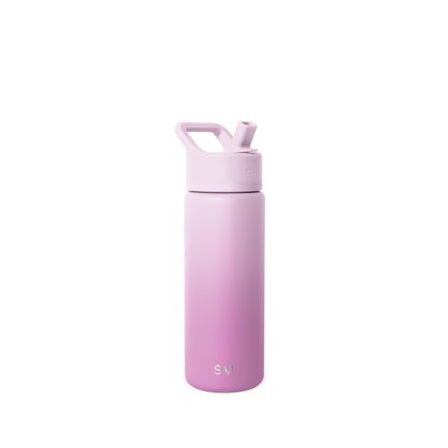 Simple Modern Insulated Water Bottle with Straw | 18oz | Ombré - color: Ombre: Violet Dreams (Pack of 1), style: 18oz
