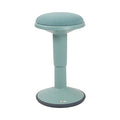 ECR4Kids Sitwell Wobble Stool with Cushion, Adjustable Height, Active Seating, Seafoam - color: Seafoam