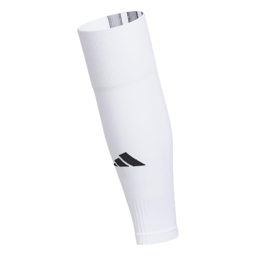adidas Team Speed Over-the-Calf Soccer Socks or Calf Sleeves 1 Pair - color: White/Black/5/Calf Sleeve, size: Large, style: Calf Sleeve