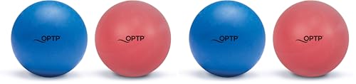 OPTP Massage Ball Set – Moderate and Firm Density Therapy Ball Set – Deep Tissue Massage Balls for Plantar Fasciitis, Sore Muscle Relief — Super Pinky Ball and Super Firm Ball (Pack of 2) - size: 2 Count (Pack of 2)