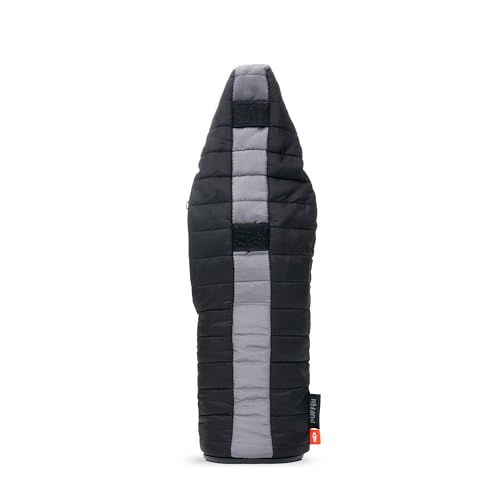 Puffin Caddy Wine Bag Insulated Wine Bottle Cooler, 750 ml - Black & Pewter - color: Black/Pewter