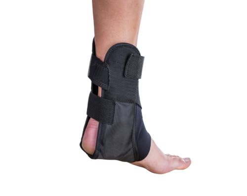Aircast Airsport Ankle Brace for Chronic Ankle Instability, Sprained Ligaments and Strained Muscles or Tendons | Durable and Comfortable| LEFT, Large - size: Large (Pack of 1), style: Left Foot