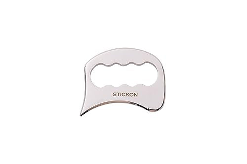 STICKON Stainless Steel Gua Sha Scraping Massage Tool IASTM Tools Great Soft Tissue Mobilization Tool (STICKON-08)