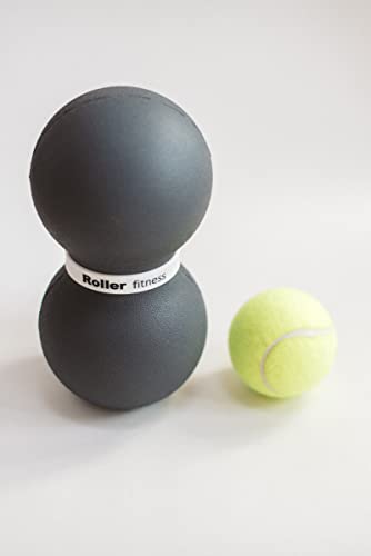 Fitness Infinity Roller, Peanut Foam Massage Ball, Large 8-Inch Double Exercise Roller (Gray - Standard) - style: Gray - Standard