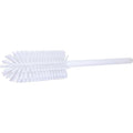 SPARTA Large Water Bottle Brush Ideal for Wide-Mouth Jars, Bottles and Tumblers, Dishwashing Tool with Handle for Home and Commercial Kitchens, Plastic, 16 Inches, White, (Pack of 4) - color: White
