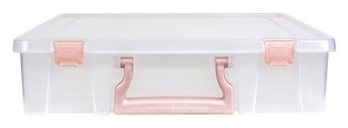 ArtBin Essentials 12 x 12 One-Compartment Craft Box, Clear - color: Rose Gold