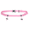 Bib Belt, Number Holder Sport Bib Holder w/ 6 Gel Loops Pink - color: Pink