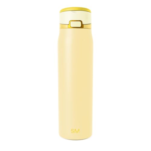 Simple Modern Water Bottle with Straw & Handle | 24oz | Yellow - color: -Lemoncello, size: 24 Ounces