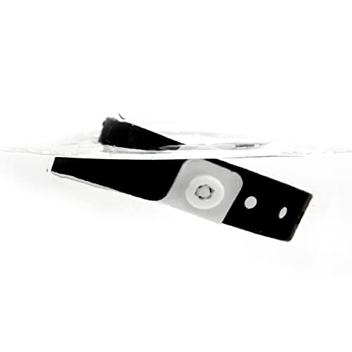 Plastic Party Black Wristband 100 Pack, Vinyl Wristband for Event - color: Black