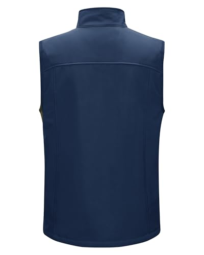 Outdoor Ventures Men's Golf Vest Outerwear Quilted Casual Lightweight - color: Dark Blue, size: X-Large