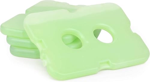 Healthy Packers Ice Packs for Lunch Boxes, Slim Cooler Ice Packs - color: Green (4 Pack)