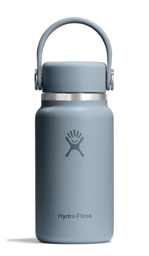 Hydro Flask Micro Bottle - Insulated Mini Leak Proof Flask for Purse or Pocket in 6.7 Oz Shale Gray - color: SHALE GRAY