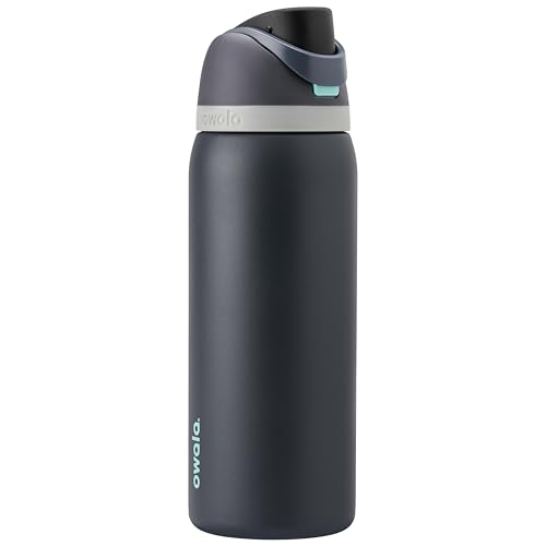 Owala FreeSip Stainless Steel Water Bottle 32 oz Foggy Tide - color: Foggy Tide, size: 32 Ounces