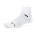 Swiftwick ASPIRE Quarter Crew Socks, Running & Cycling, Men & Women - color: White-circuit, size: X-Large