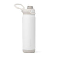 ZULU Powerfill Pro 24oz Stainless Steel Sip or Chug Water Bottle, White - color: White Monochrome, style: 24oz