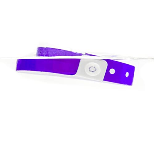 Plastic Party Purple Wristband 100 Pack, Vinyl Wristband for Event - color: Purple