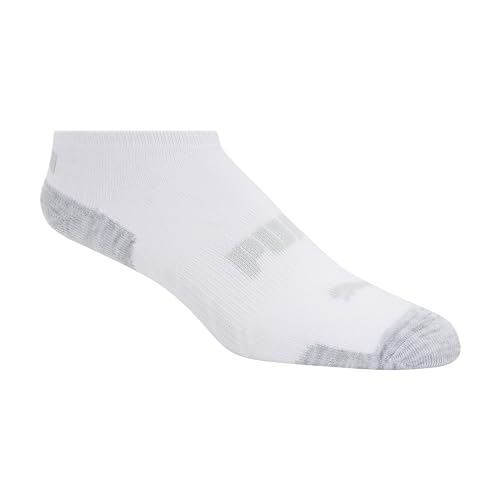 PUMA Women's Low Cut Socks (6-Pack) - color: White/Heather Grey