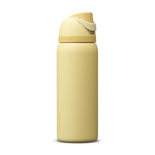 Owala FreeSip Stainless Steel Water Bottle 32 oz Butter Half - color: Butter Half, size: 32 Ounces