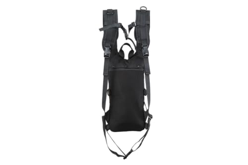 Lancer Tactical Lightweight Nylon Hydration Backpack - Ideal for EDM Music Festivals, Hiking, Running, Cycling, Airsoft, Hunting, and Climbing - color: Black