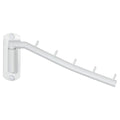 Alise Swing Clothes Hanger Rack,Swivel Garment Hanger Wall Mount,White,1P - color: White, size: 1005 (1 Pack)