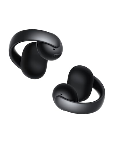 Soundcore AeroClip by Anker Open Ear Earbuds, Clip On Earbuds, Open Ring - color: Midnight