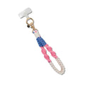 Sonix Phone Wristlet - Detachable Universal Smartphone Wrist Strap, Hands-Free Lanyard Cellphone Bracelet with Tether Tab - color: Crochet Twist - Pink