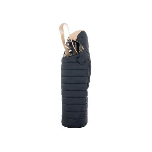 Puffin - The Caddy Wine Bag - Wine Chiller & Insulated Bottle Bag, Black & Tan - color: Black & Tan