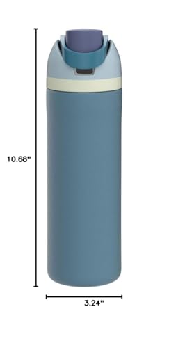 Owala FreeSip Stainless Steel Water Bottle 24 oz Denim - color: Denim, size: 24 Ounces