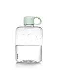 Portable Flat Water Bottle, 12.2 oz, Green - color: Green, size: 12.2 Ounces