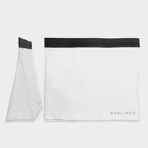BERLINZO Large Reusable Ice Storage Bag - Freezer Safe Leak Proof Lunch Bag for Ice and Food Storage - BPA-Free XL Size - size: XL-1 Pack