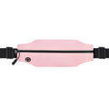 Running Belt Fanny Pack Men and Women Slim Running Bag Money Belt - color: Peach