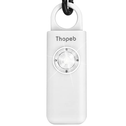 Personal Safety Alarm for Women – Superior Loud Siren & SOS Strobe - color: White