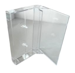 Cassette Tape Storage Cases, Clear Plastic (5)