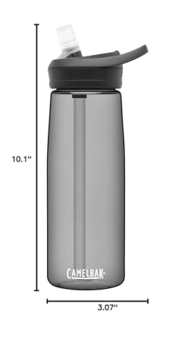 CamelBak Eddy+ Bite Valve Water Bottle 25oz, Charcoal - color: Charcoal 2.0, size: 25 Ounces