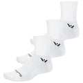 Swiftwick- ASPIRE (3 Pairs) Quarter Crew Cycling & Trail Running Socks, Compression Fit - color: White-circuit, size: Large