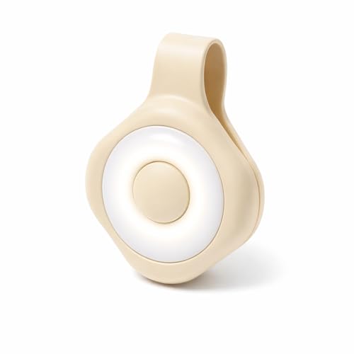 Wearable Nurse Night Light for Night Shift, Rechargeable Magnetic Clip-on Badge Light, Bright Hands Free Nurse Essentials Flashlight, Safety Light in the Dark for Walking Running Outdoor Emergency - color: Cream