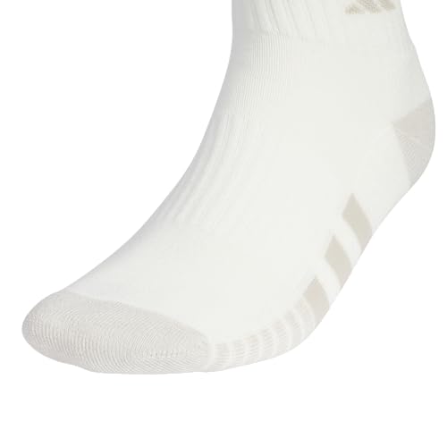 adidas Cushioned 3.0 3-Pack Quarter Socks - color: Off White/Preloved Ink Blue/Legend Ivy Green/3/Color
