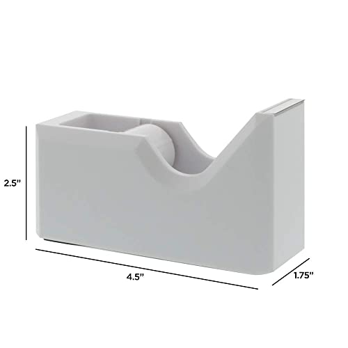 JAM PAPER Colorful Desk Tape Dispensers - White - Sold Individually - color: White, size: Pack of 1
