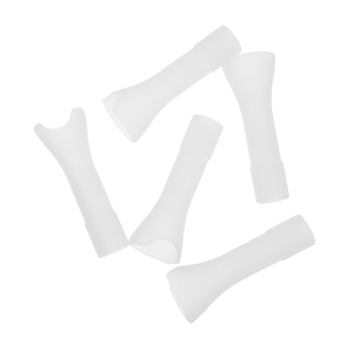 Silicone Water Bottle Accessories 5 pcs White