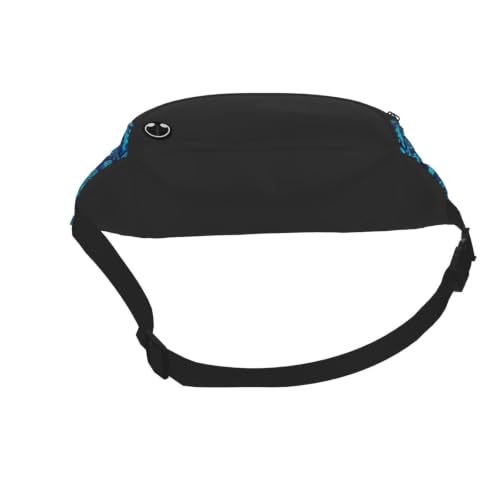 Dujiea Fanny Pack, Sea Turtles Waist Bag With Headphone Hole Belt Bag Adjustable Sling Pocket Fashion Hip Bum Bag For Women Men Kids Outdoors Casual Travelling Hiking Cycling - color: Sea Turtles