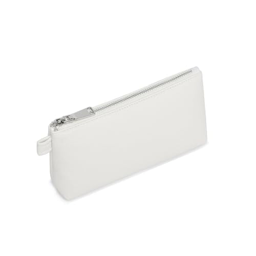 Small Makeup Bag for Purse, Leather Cosmetic (Off-white) - color: Off-white