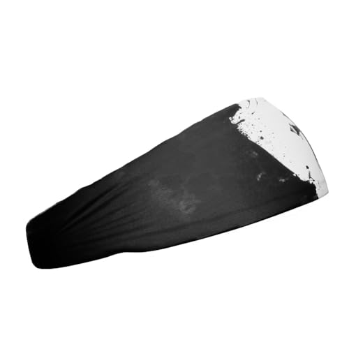 40+ Designs! Unisex Headband/Sweatband. Best for Sports, Fitness, Working Out, Yoga. Tapered Design - color: Black Cross