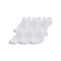 Under Armour Unisex Adult Essential No Show Socks (6-Pairs) - color: (100) White / White / Halo Gray, size: X-Large