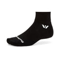 Swiftwick ASPIRE Quarter Crew Socks, Running & Cycling, Men & Women - color: Black-circuit, size: Medium