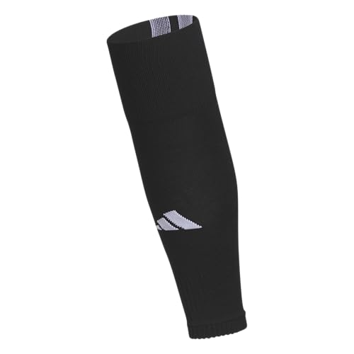 adidas Team Speed Over-the-Calf Soccer Socks or Calf Sleeves 1 Pair - color: Black/White/5/Calf Sleeve, size: Large, style: Calf Sleeve