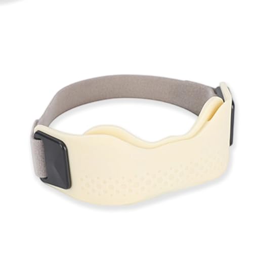 Patella Strap 2-Pack – Silicone Pad Knee Brace for Pain Relief - color: White