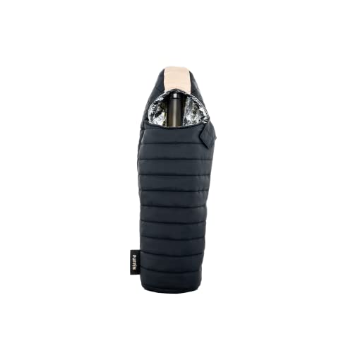 Puffin - The Caddy Wine Bag - Wine Chiller & Insulated Bottle Bag, Black & Tan - color: Black & Tan